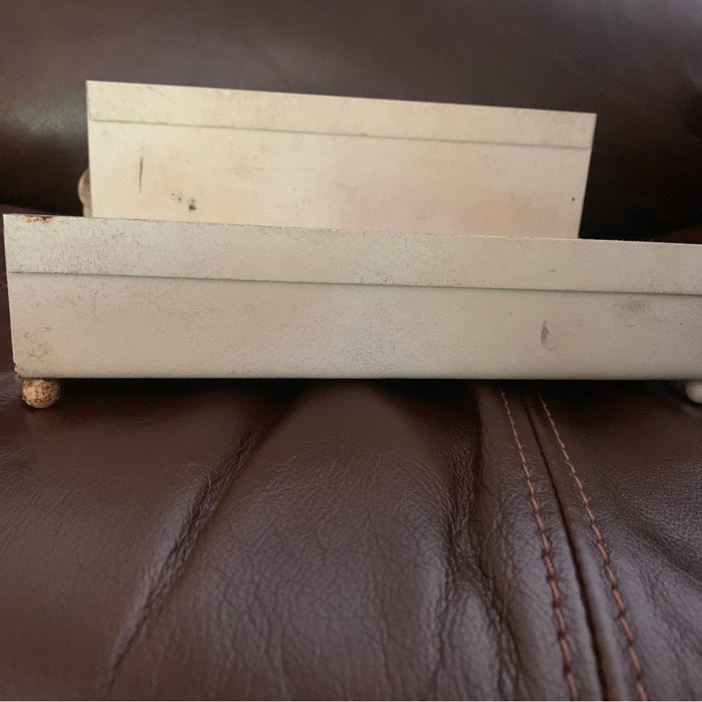 Three piece set- soap dish, hand towel holder, tissue box